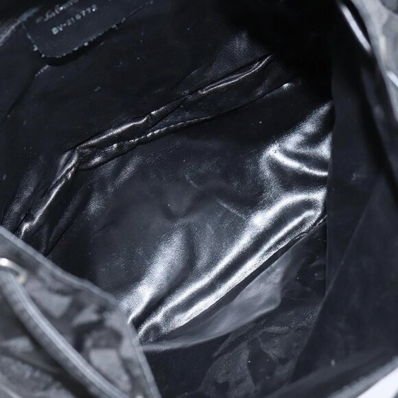 Salvatore Ferragamo Gancini Backpack Nylon Leather Black Silver Auth bs30419 main image 5
